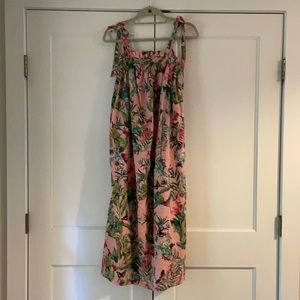 HM floral midi dress size 8